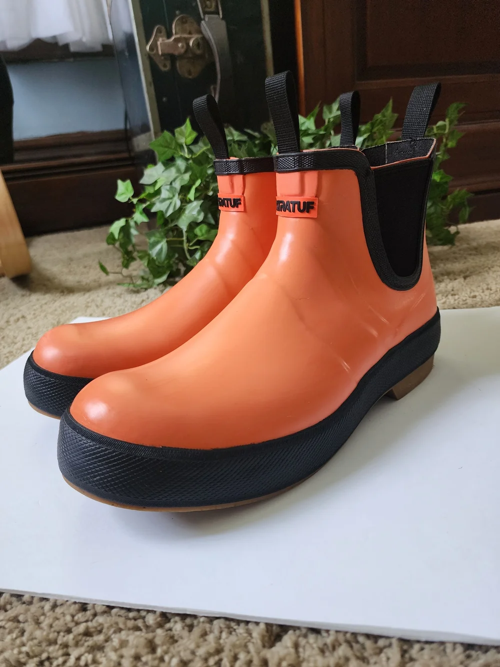Xtratuf Short Chelsea Rain Boot - Orange - Picture 1 of 10